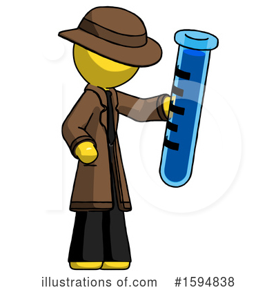 Royalty-Free (RF) Yellow Design Mascot Clipart Illustration by Leo Blanchette - Stock Sample #1594838