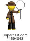 Yellow Design Mascot Clipart #1594848 by Leo Blanchette