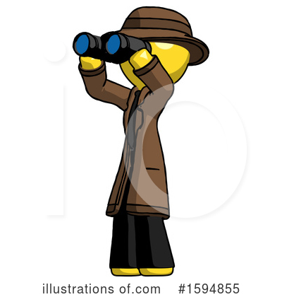 Royalty-Free (RF) Yellow Design Mascot Clipart Illustration by Leo Blanchette - Stock Sample #1594855