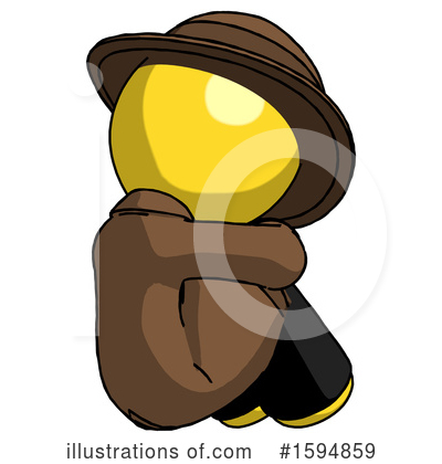 Royalty-Free (RF) Yellow Design Mascot Clipart Illustration by Leo Blanchette - Stock Sample #1594859