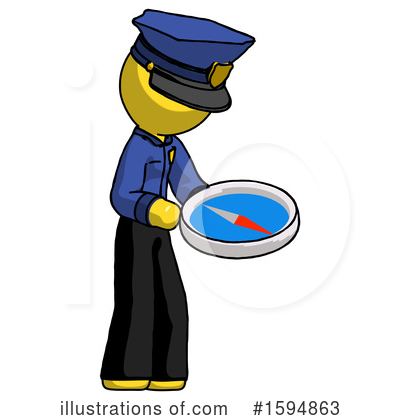 Royalty-Free (RF) Yellow Design Mascot Clipart Illustration by Leo Blanchette - Stock Sample #1594863