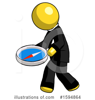 Royalty-Free (RF) Yellow Design Mascot Clipart Illustration by Leo Blanchette - Stock Sample #1594864