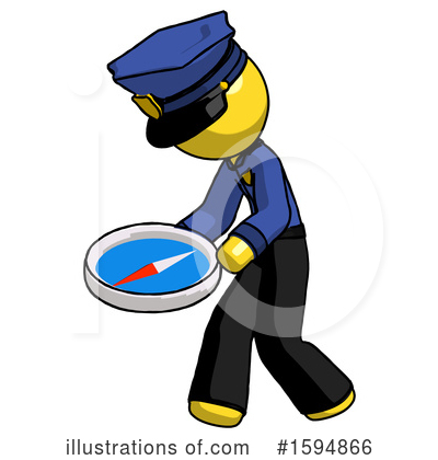Royalty-Free (RF) Yellow Design Mascot Clipart Illustration by Leo Blanchette - Stock Sample #1594866