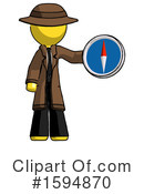 Yellow Design Mascot Clipart #1594870 by Leo Blanchette