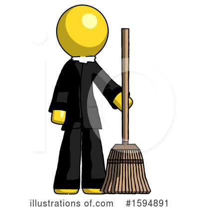 Royalty-Free (RF) Yellow Design Mascot Clipart Illustration by Leo Blanchette - Stock Sample #1594891