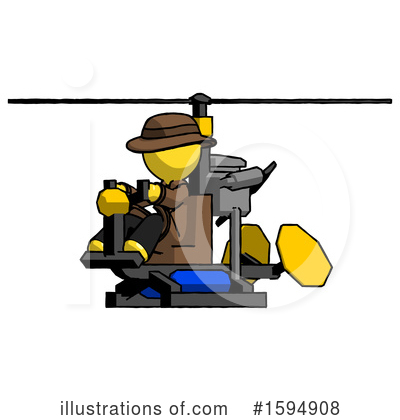 Royalty-Free (RF) Yellow Design Mascot Clipart Illustration by Leo Blanchette - Stock Sample #1594908