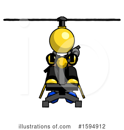 Royalty-Free (RF) Yellow Design Mascot Clipart Illustration by Leo Blanchette - Stock Sample #1594912