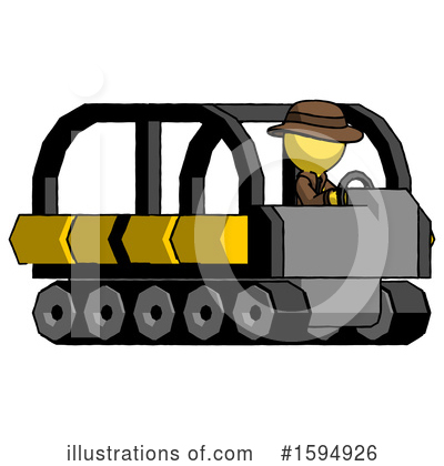 Royalty-Free (RF) Yellow Design Mascot Clipart Illustration by Leo Blanchette - Stock Sample #1594926