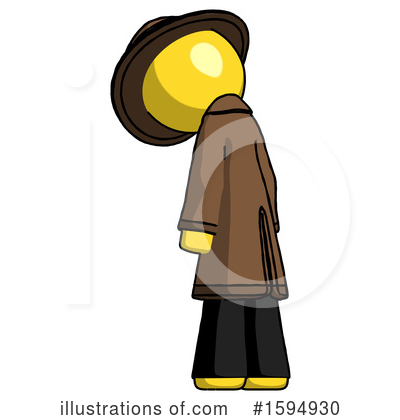 Royalty-Free (RF) Yellow Design Mascot Clipart Illustration by Leo Blanchette - Stock Sample #1594930