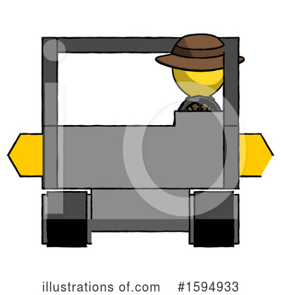 Royalty-Free (RF) Yellow Design Mascot Clipart Illustration by Leo Blanchette - Stock Sample #1594933