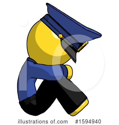 Royalty-Free (RF) Yellow Design Mascot Clipart Illustration by Leo Blanchette - Stock Sample #1594940