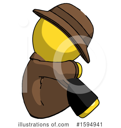 Royalty-Free (RF) Yellow Design Mascot Clipart Illustration by Leo Blanchette - Stock Sample #1594941