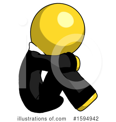 Royalty-Free (RF) Yellow Design Mascot Clipart Illustration by Leo Blanchette - Stock Sample #1594942