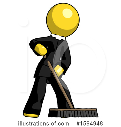 Royalty-Free (RF) Yellow Design Mascot Clipart Illustration by Leo Blanchette - Stock Sample #1594948