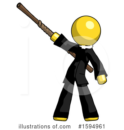Royalty-Free (RF) Yellow Design Mascot Clipart Illustration by Leo Blanchette - Stock Sample #1594961