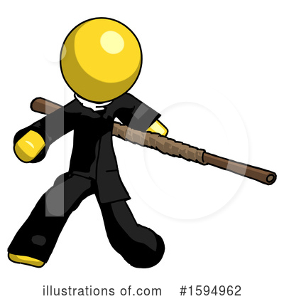 Royalty-Free (RF) Yellow Design Mascot Clipart Illustration by Leo Blanchette - Stock Sample #1594962
