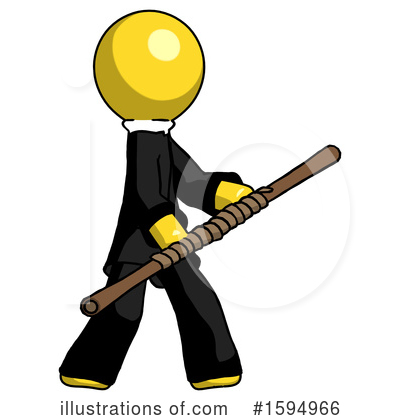 Royalty-Free (RF) Yellow Design Mascot Clipart Illustration by Leo Blanchette - Stock Sample #1594966