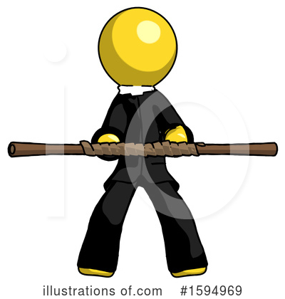 Royalty-Free (RF) Yellow Design Mascot Clipart Illustration by Leo Blanchette - Stock Sample #1594969
