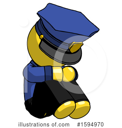 Royalty-Free (RF) Yellow Design Mascot Clipart Illustration by Leo Blanchette - Stock Sample #1594970