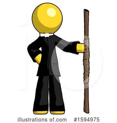 Royalty-Free (RF) Yellow Design Mascot Clipart Illustration by Leo Blanchette - Stock Sample #1594975