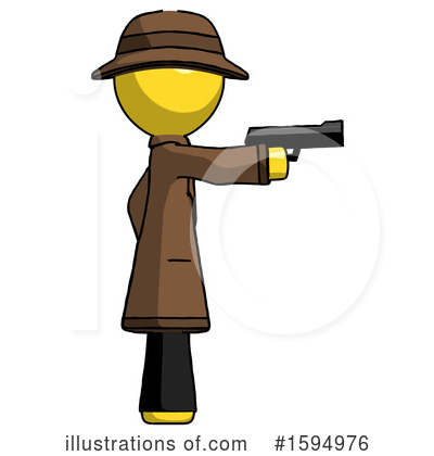 Royalty-Free (RF) Yellow Design Mascot Clipart Illustration by Leo Blanchette - Stock Sample #1594976