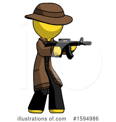 Royalty-Free (RF) Yellow Design Mascot Clipart Illustration by Leo Blanchette - Stock Sample #1594986