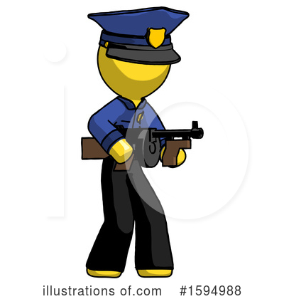 Royalty-Free (RF) Yellow Design Mascot Clipart Illustration by Leo Blanchette - Stock Sample #1594988