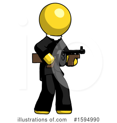 Royalty-Free (RF) Yellow Design Mascot Clipart Illustration by Leo Blanchette - Stock Sample #1594990