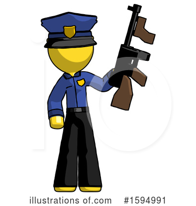 Royalty-Free (RF) Yellow Design Mascot Clipart Illustration by Leo Blanchette - Stock Sample #1594991