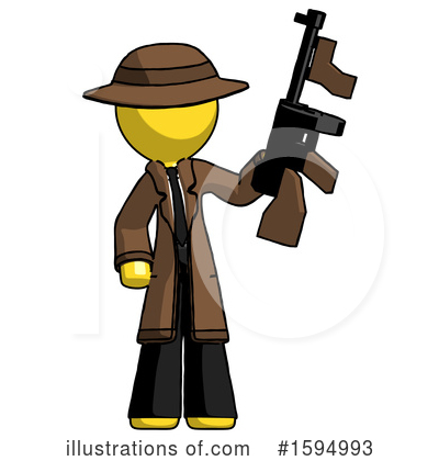 Royalty-Free (RF) Yellow Design Mascot Clipart Illustration by Leo Blanchette - Stock Sample #1594993