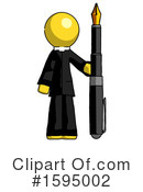 Yellow Design Mascot Clipart #1595002 by Leo Blanchette