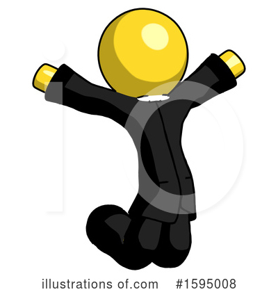 Royalty-Free (RF) Yellow Design Mascot Clipart Illustration by Leo Blanchette - Stock Sample #1595008