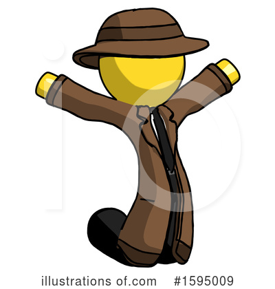 Royalty-Free (RF) Yellow Design Mascot Clipart Illustration by Leo Blanchette - Stock Sample #1595009