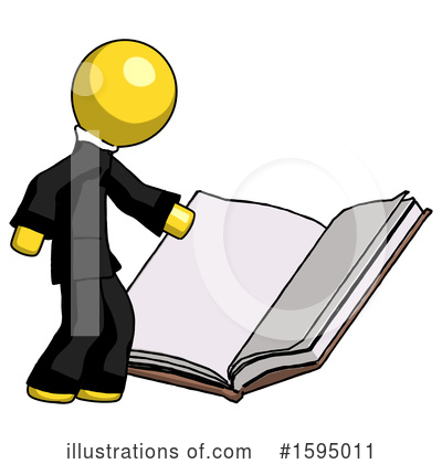 Royalty-Free (RF) Yellow Design Mascot Clipart Illustration by Leo Blanchette - Stock Sample #1595011