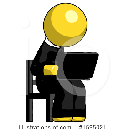 Royalty-Free (RF) Yellow Design Mascot Clipart Illustration by Leo Blanchette - Stock Sample #1595021