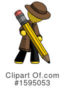 Yellow Design Mascot Clipart #1595053 by Leo Blanchette