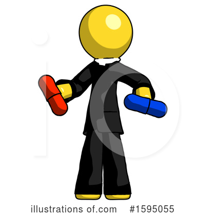 Royalty-Free (RF) Yellow Design Mascot Clipart Illustration by Leo Blanchette - Stock Sample #1595055