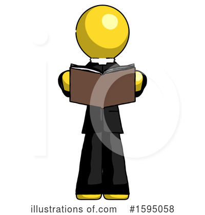 Royalty-Free (RF) Yellow Design Mascot Clipart Illustration by Leo Blanchette - Stock Sample #1595058