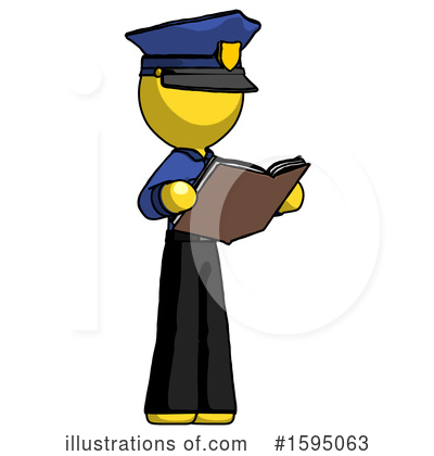 Royalty-Free (RF) Yellow Design Mascot Clipart Illustration by Leo Blanchette - Stock Sample #1595063