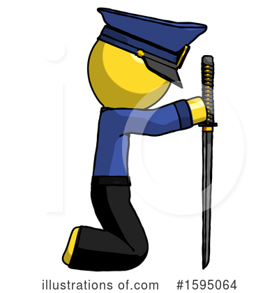 Royalty-Free (RF) Yellow Design Mascot Clipart Illustration by Leo Blanchette - Stock Sample #1595064