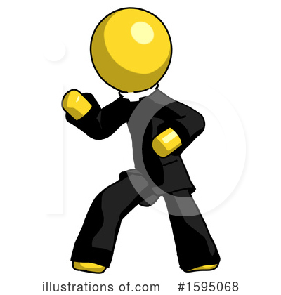 Royalty-Free (RF) Yellow Design Mascot Clipart Illustration by Leo Blanchette - Stock Sample #1595068