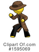Yellow Design Mascot Clipart #1595069 by Leo Blanchette