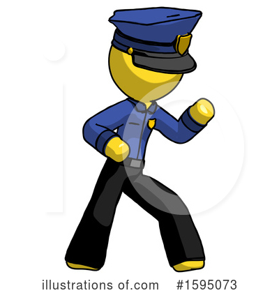 Royalty-Free (RF) Yellow Design Mascot Clipart Illustration by Leo Blanchette - Stock Sample #1595073