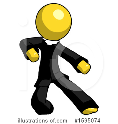 Royalty-Free (RF) Yellow Design Mascot Clipart Illustration by Leo Blanchette - Stock Sample #1595074