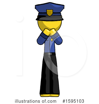 Royalty-Free (RF) Yellow Design Mascot Clipart Illustration by Leo Blanchette - Stock Sample #1595103