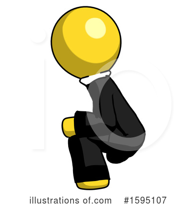 Royalty-Free (RF) Yellow Design Mascot Clipart Illustration by Leo Blanchette - Stock Sample #1595107