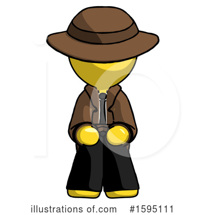 Royalty-Free (RF) Yellow Design Mascot Clipart Illustration by Leo Blanchette - Stock Sample #1595111