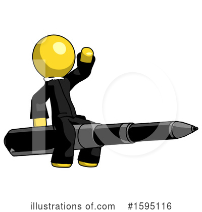 Royalty-Free (RF) Yellow Design Mascot Clipart Illustration by Leo Blanchette - Stock Sample #1595116