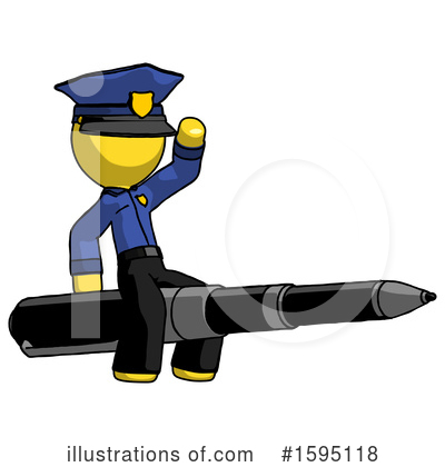 Royalty-Free (RF) Yellow Design Mascot Clipart Illustration by Leo Blanchette - Stock Sample #1595118