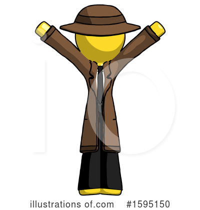 Royalty-Free (RF) Yellow Design Mascot Clipart Illustration by Leo Blanchette - Stock Sample #1595150